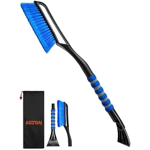 AstroAI 2-in-1 Ice Scraper and Snow Brush Cover