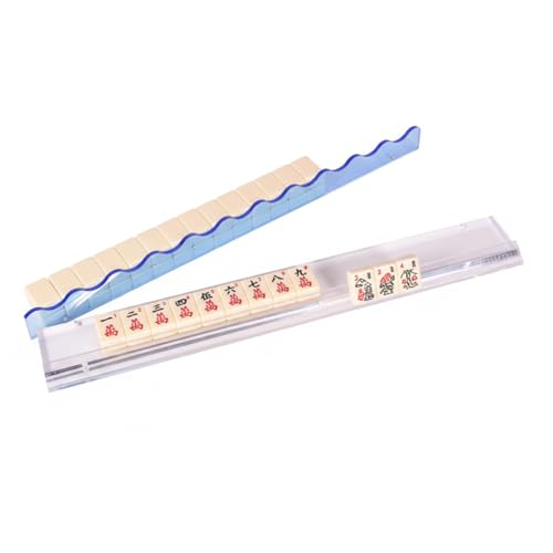 Poussoirs et supports de Mahjong en acrylique 17,5 pouces pour installation facile