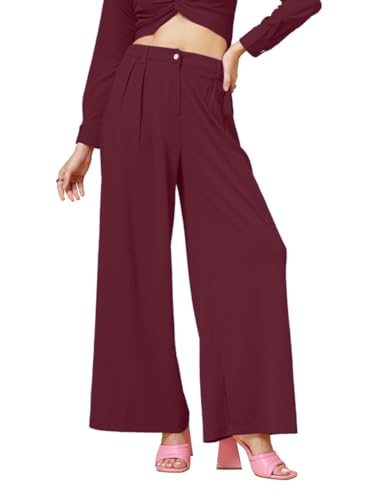 Women's Val Wide Leg Women Trouser | Pants for Womans | Korean Pant for Woman | Formal Pant for Woman | Flared, Baggy, and Loose for Girls