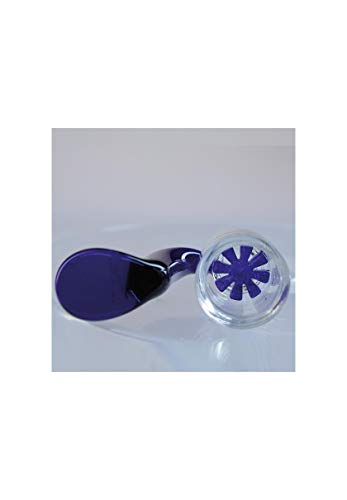 Blaze Glass Bong-Zubehör: Wasserpfeifen-Kopf, Glas-Kopf, Steckkopf mit eingebautem, farbigen Glassieb und Griff… – Bild 3