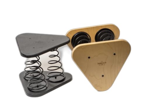 Squat Training & Mobility Device for Posture Core Strength Back Pain Relief & Flexibility | Ergonomic Deep Squat Stool (Chair) for Athletes or Office | Compact & Portable | Natural and Black Color