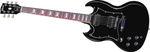 Gibson SG Standard Electric Guitar, Ebony - Chrome Hardware Left Handed