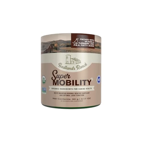 by Katherine Heigl- Super Mobility Canine Supplement Organic Ingredients Helps Maintain Healthy Cartilage, Optimal Joint Function (90 Grams, 30 Scoops)