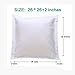NTBAY 26x26 Euro Sham Covers - 2 Pack Brushed Microfiber 26x26 Pillow Covers - Soft, Wrinkle-Free, Fade-Resistant, Stain-Resistant, Euro Shams, Square Pillow Shams, White
