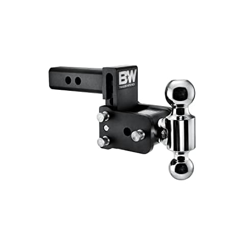 B&W Trailer Hitches Tow & Stow Adjustable Trailer Hitch Ball Mount - Fits 2" Receiver, Dual Ball (2" x 2-5/16"), 3" Drop, 10,000 GTW - TS10033B Cover