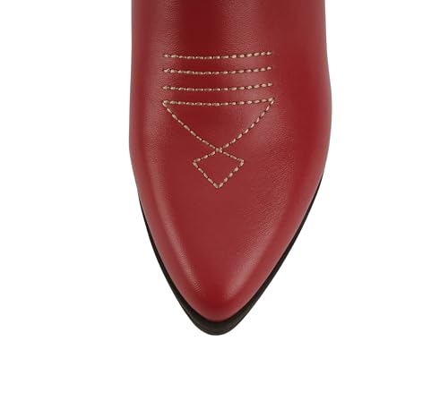 Image of Soda inchBLAZING inch ~ Women Western Bootie Pointe Toe with Low Heel (Wide Fit Available)