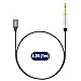 J&D USB Type C to 6.35mm 1/4 inch TS Guitar Audio Cable Microphone Cord for Audio Recording, Bass, Electronic Piano, Compatible with iPhone 16/17 Series, iPad, MacBook, 3.3 Feet