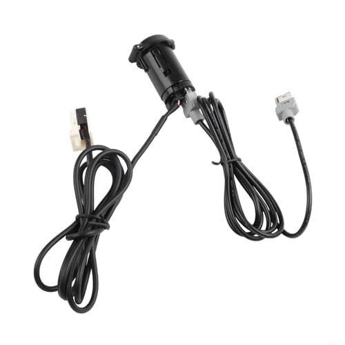 Cable adaptador de audio AUX + USB para coche para 207 para host C4 RD45, 12 pines + 4 pines, arnés de cable de extensión de interfaz de repuesto 96656713XT, 150 cm, color negro
