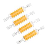 KIMROO 78mm 5W R7S LED Bulbs(4 Pack) 75W Halogen Equivalent 78mm R7S LED J-Type t3 120V Dimmable 3000K Warm White Double Ended R7S LED J78 Flood Light Landscape Lights (Warm White)