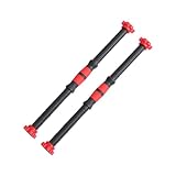 Ciieeo Barra Manubri da 50 CM in e Plastica, Set 2 Collari Spinlock, Adatta per Allenamento Addominali e Schiena in Palestra, Colore Casuale