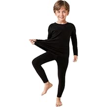 JZCreater Thermal Underwear for Kids, Boys Thermals Top & Bottom Set, Long Johns Underwear, Base Layer for Cold Winter/Skiing