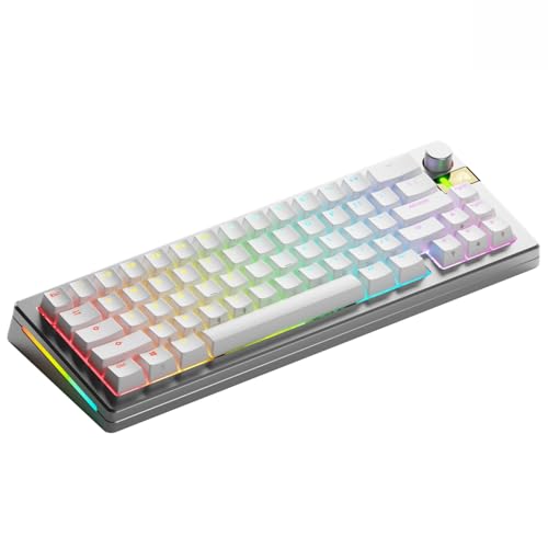 Image of Glorious Gaming - GMMK 3 PRO HE: Wireless Gaming Keyboard Rapid Trigger, Hall Effect, Aluminum Body, 8K Polling Rate, Hotswap MX & Magnetic Switches, Adjustable Actuation, ANSI 65% Compact (Silver)