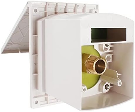 White Exterior Shower Box Kit for Caravan RV Boat Motorhome(Shower with Faucet a)