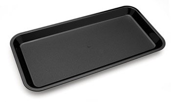 Harfield Antibacterial Individual Serving Black Food Platter (Pack of 2) HQ Unbreakable Polycarbonate Plastic — image 1