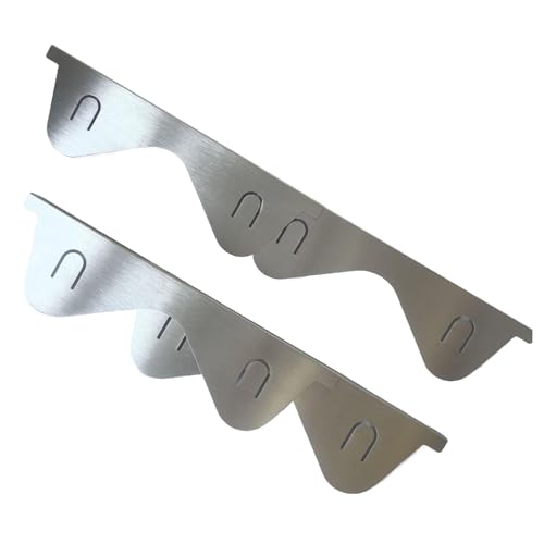 Renchey Protector De Borde De Estufa | Cubrerenjillas de Vitrocerámica Acero Inoxidable,Kit De 2...