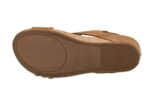 Image of Corkys Footwear Womens Carley Wedges, Featuring Corkys EVA Foam Cushioned Insoles, A 2.5 Inch Heel, Lightweight For All Day Wear, And Hook And Loop Closure