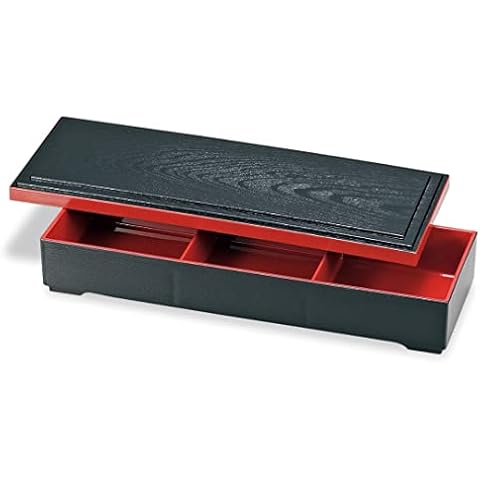 TIKUSAN Japanese Traditional Food Carrier Food Storage & Organization Container 3 Compartment Jubako Cover