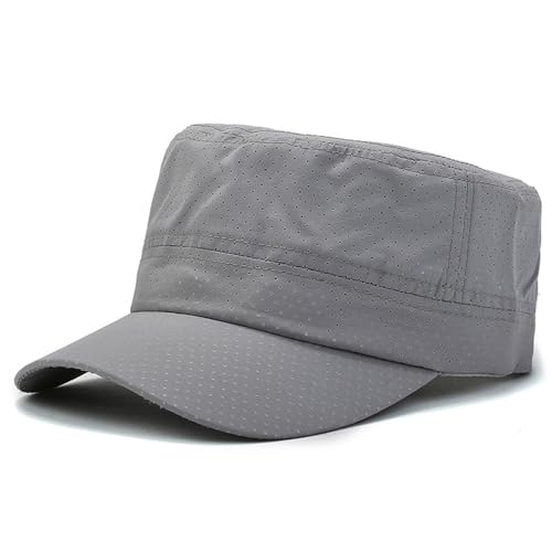 Flat Top Baseball Cap Summer Quick-Drying Breathable Mesh Flat Top Hat