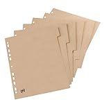 Register aus recyclefähigem TCF-Papier, 290 g/m², aus chlorfreiem Herstellungsprozess