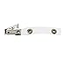 Happy Trees 100pc Metal Badge Clips with Strap Clear ID Strap Clip Adapter