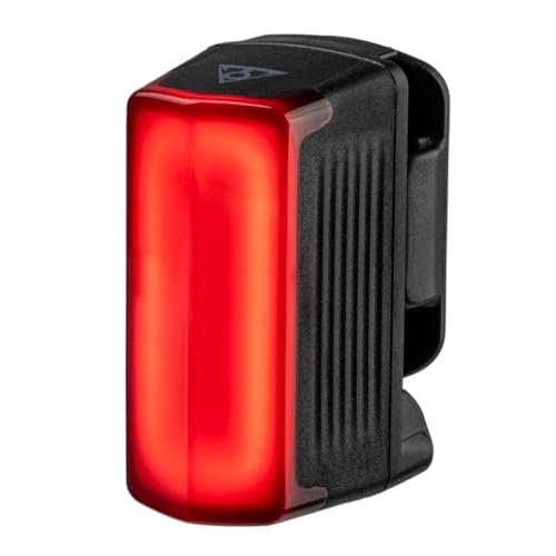 Topeak BeSeen Aura Akku-Rücklicht, Fiberglas-Composite, Schwarz/Rot, USB-C, Lithium-Ionen Akku 360 mAh, langlebiges Bike-Licht, 47x24x25 cm, 15500150