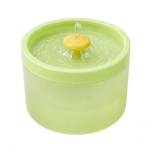 Image of Pet Water Fountain Super Silent - Water Fountains for All Pets Indoor - Suitable for Cats, Birds, Rabits and Dogs (WAssabi Mist 01, 1.8L)