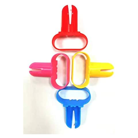 PPINA Balloon Tie Tool Set of 4, Balloon Tying Tool，Great Fits for Helium Tanks,Balloon Party Supplies, Balloon Column Arch, Balloons Knot Clip for， Cover