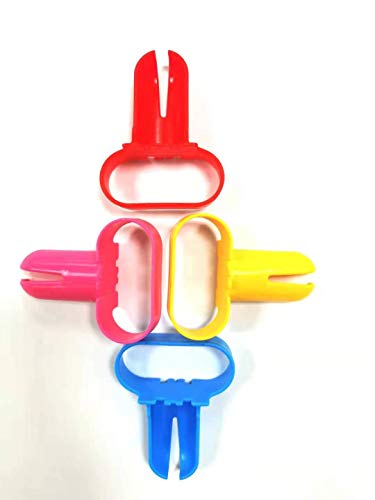 PPINA Balloon Tie Tool Set of 4, Balloon Tying Tool，Great Fits for Helium Tanks,Balloon Party Supplies, Balloon Column Arch, Balloons Knot Clip for，