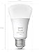 Philips Hue A19 LED Smart Light Bulbs - Flicker-Free 75w Light Bulbs - Control with Hue App - Compatible with Alexa, Google Assistant, and Apple HomeKit - E26 Base - 2 Pack