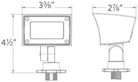 Miniatura 9 de WAC Iluminación de paisaje, mini luz LED de lavado de pared de 12 V con control de brillo integral y 2 CCT 2700 K LED incorporado cálido blanco