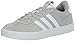 adidas Tênis feminino Vl Court 3.0, Cinza/branco/prata metálica, 8
