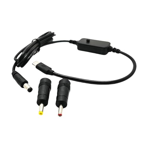 USB C A 5 5x2 1 Mm 5V 9V 12V 15V 20 V Cavo Alimentazione Regolabile con 2 Adattatore Intercambiabile per Apparecchiature Networking Cavo USB C USB Cord