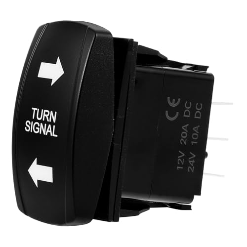 Mikinona Turn Signal Rocker Switch for Car Rv Green Heavy Duty Toggle Switch Replacement for Auto Toggle