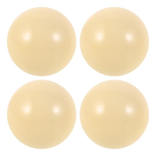 Boules Blanches de Billard en Résine 2 Pouces - Lot de 4 Pièces Équilibrées