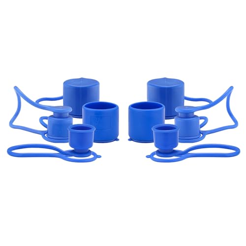 MEASUREMAN Blue Dust Caps Plugs for 1/2" Flat Face Hydraulic