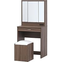 Amazon.co.jp: 不二貿易 ドレッサー テーブル 幅76.4cm ホワイト ロー