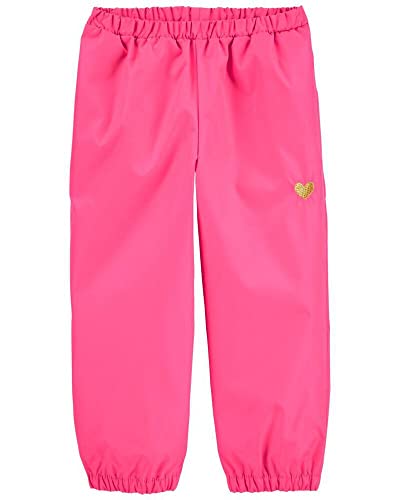 OSHKOSH B'GOSH Toddler/Little/Big Girls Trail and Rain Splash Pants (Fuchsia, 6)