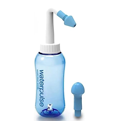 Novo Higienizador Nasal 300ml Previne Rinite Sinusite Alergias Adultos e Crianças Cor Azul - 1Care -