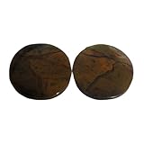 26 carati (1 paio) di granato verde naturale 19 x 19 x 3 mm pietra preziosa sfusa cabochon rotondo | PAIR-3331, 19x19x3mm, Granato Verde, altre gemme