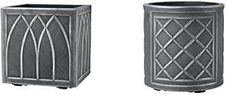 Stewart 5121031 32 cm Square Versailles Planter - Pewter