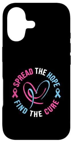 Spread The Hope Find The Cure Fight Cancer In All Colors �X�}�z�P�[�X iPhone 17 �p
