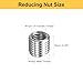 HARFINGTON 10pcs Thread Repair Inserts M16 x 2 Male to M12 x 1.75 Female Thread 15mm Long Stainless Steel Reducing Nuts Metric Self Tapping Sleeves Threaded Reducer Industrial Fasteners