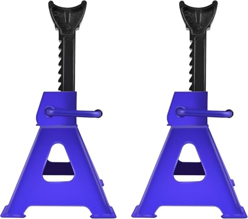 Image of Axle Jack Stands 3 Ton, 2Pcs Heavy Duty Axle Stands, Adjustable Height, Axle Stands for Car, Furniture, Appliance, 200 x 195 x 225 mm