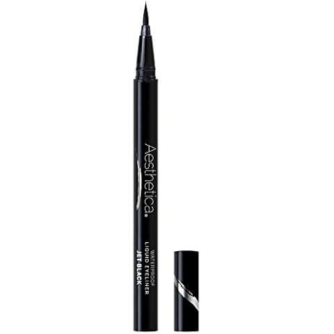 Aesthetica Felt Tip Liquid Eyeliner Pen - Fast-drying Waterproof & Smudge Proof Eye Liner (Jet Black) Cover