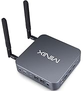 MINIX NEO J51-C8 Max Mini Computer, 8GB/512GB M.2 PCIe NVMe SSD Windows 11 Pro, Aluminum/Wi-Fi6/D...