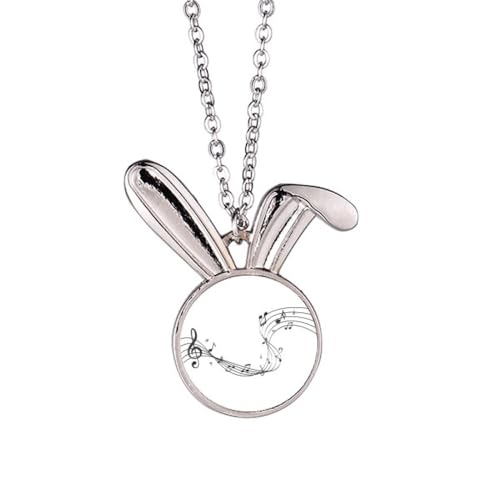 Collier lapin Dancg bleu Art déco idée cadeau idéale pour anniversaire et fête