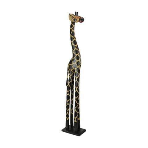 Zeckos Wood Giraffe Sculpture 36 Inches High Cover