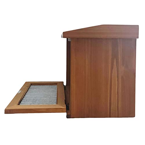 Collective Home - Solid Wood Bread Box For Kitchen, Rustic Single Layer Bread Storage, Large Capacity Food Storage, Bread Holder For Countertop, 15.75" X 11" X 11" #TOP1