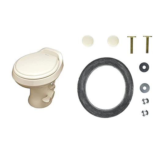 Dometic 300 Series Gravity-Flush RV Toilet Bundle