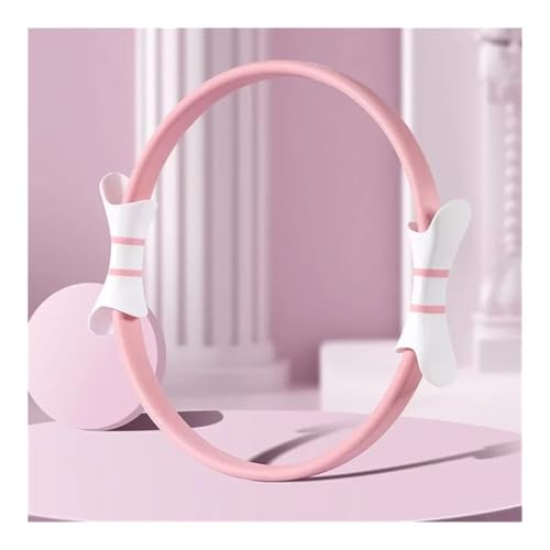 Yoga Circle Pilates Circle Ben Trainer Ryggtränare Fitness Träningsutrustning bygger kärnstyrka och flexibilitet Stödjer ett brett utbud av övningar idealiska for hemmagym och studioträning(Pink,1PCS)